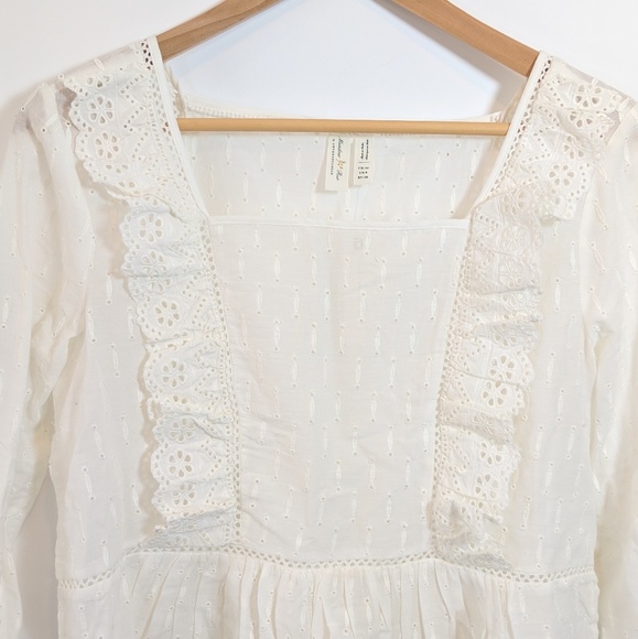 • anthro | meadow rue • edelyn ruffled blouse - Picture 3 of 8